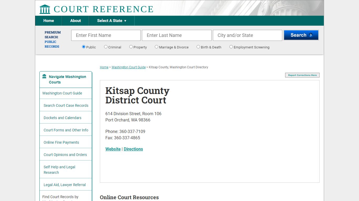 Kitsap County District Court - CourtReference.com